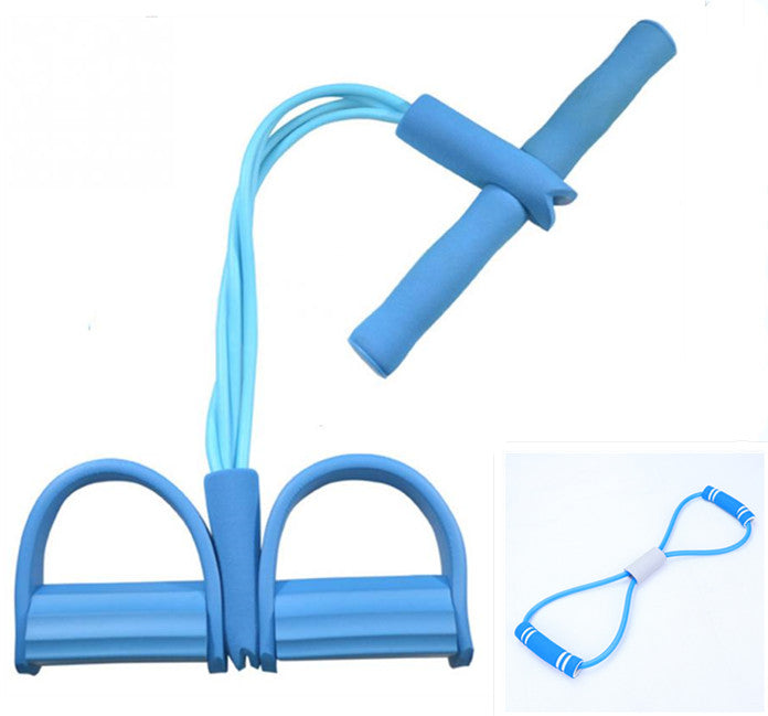 Foot Pedal Elastic Pull Rope with Handle Fitness Equipment
