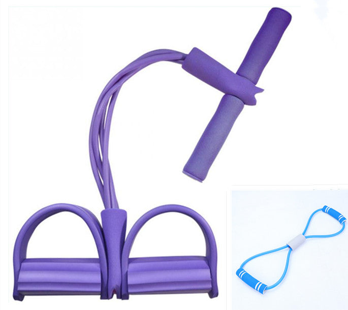 Foot Pedal Elastic Pull Rope with Handle Fitness Equipment