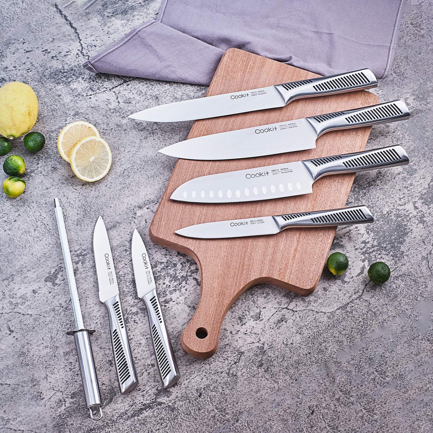 15 Piece Knife Sets with Block,