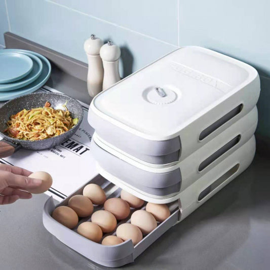 Egg Organize Rolling  Stackable Storage Boxe Drawers